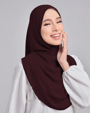 Baesic Premium Chiffon Shawl in Burgundy