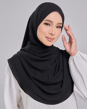 Baesic Premium Chiffon Shawl in Coal