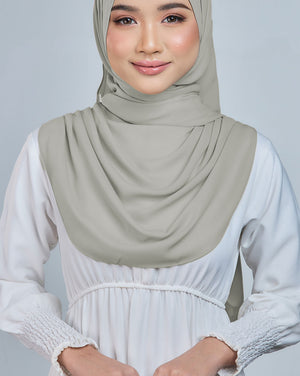 Baesic Premium Chiffon Shawl in Celadon Green
