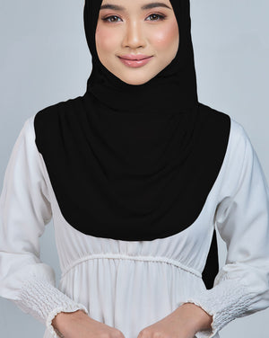 Baesic Premium Chiffon Shawl in Coal
