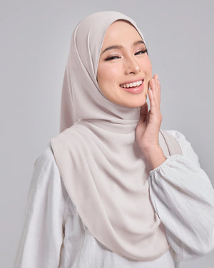 Baesic Premium Chiffon Shawl in Parchment Rose