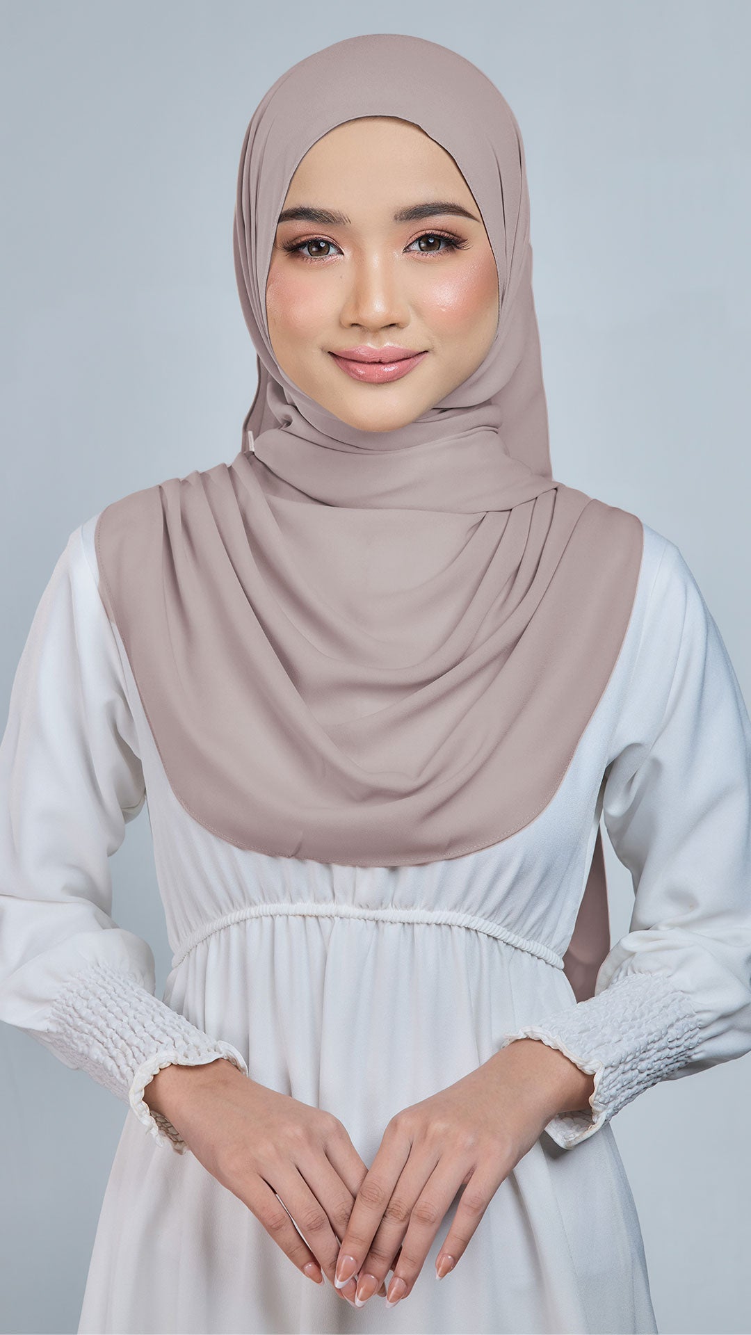 Baesic Premium Chiffon Shawl in Primrose Pink