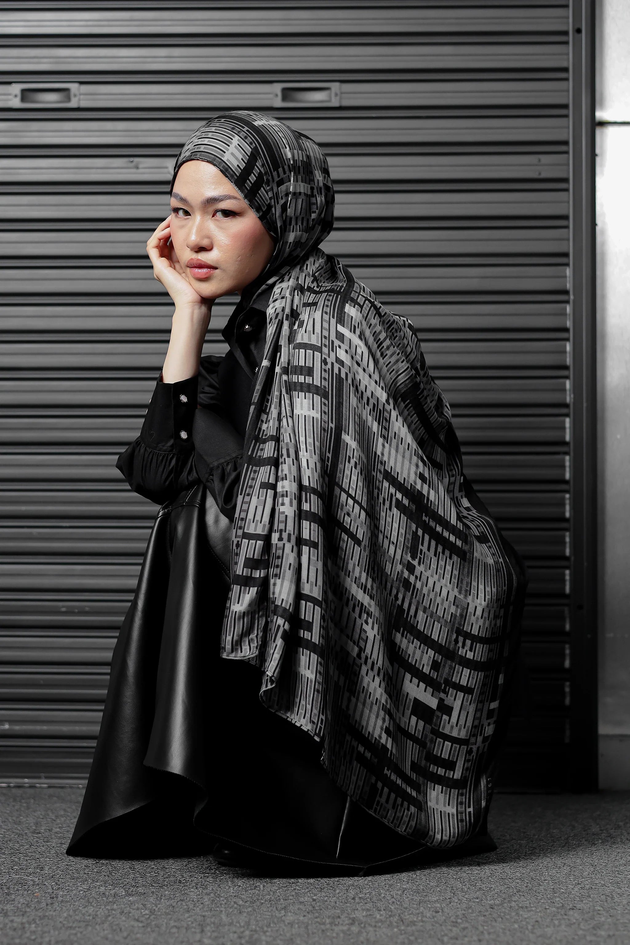 Matrix Theory in Glitch | Modal Shawl