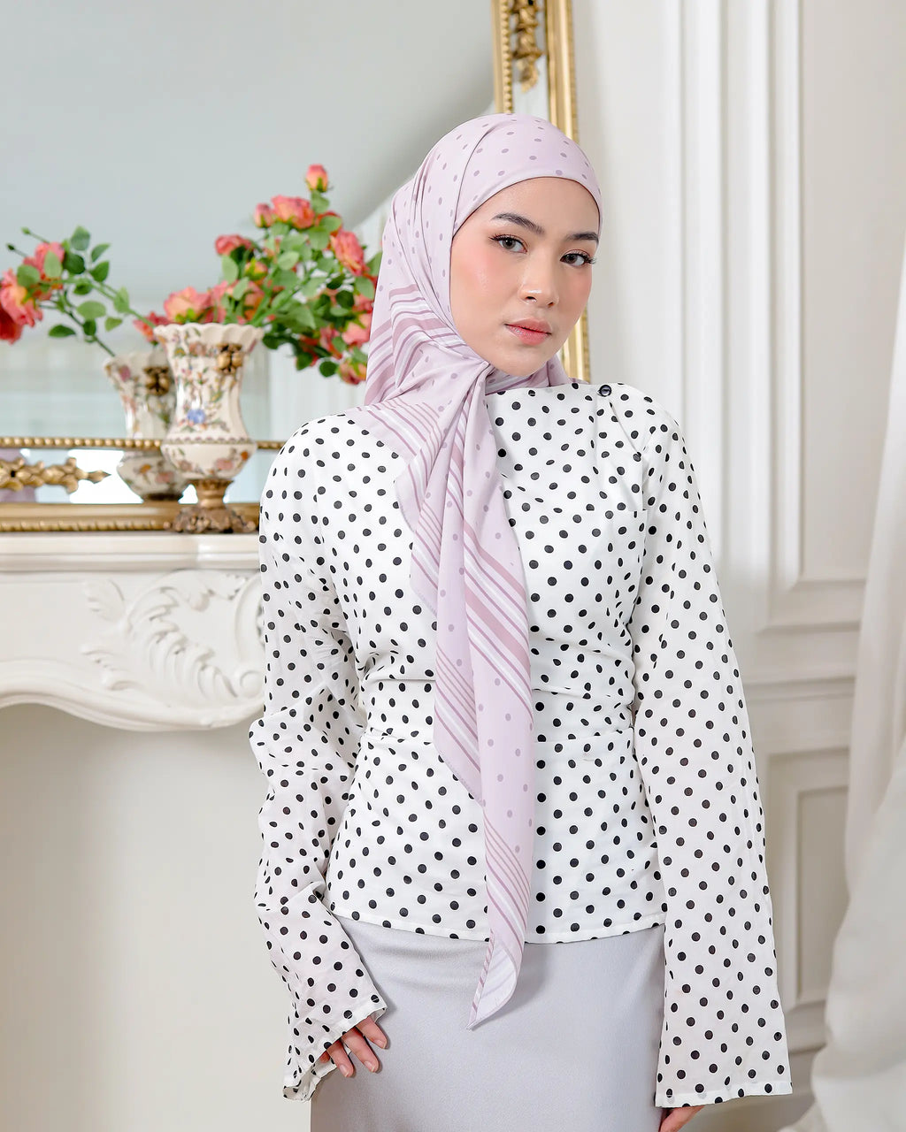 The Polka Code - Echo | Printed Chiffon Tri-Ezy