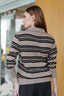 Avery Striped Sweatshirt in Khaki