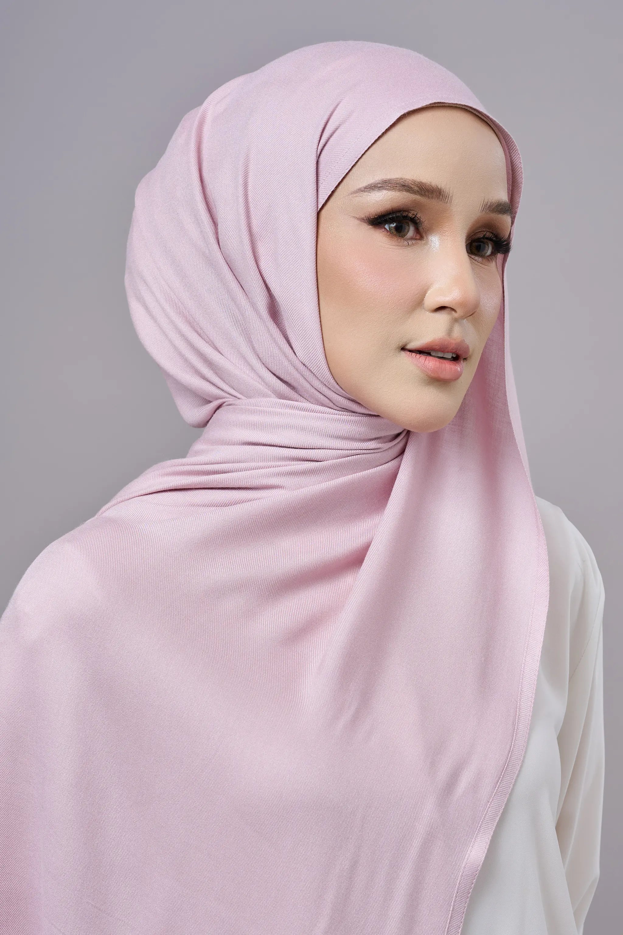 Baesic Modal Shawl in Dainty Pink