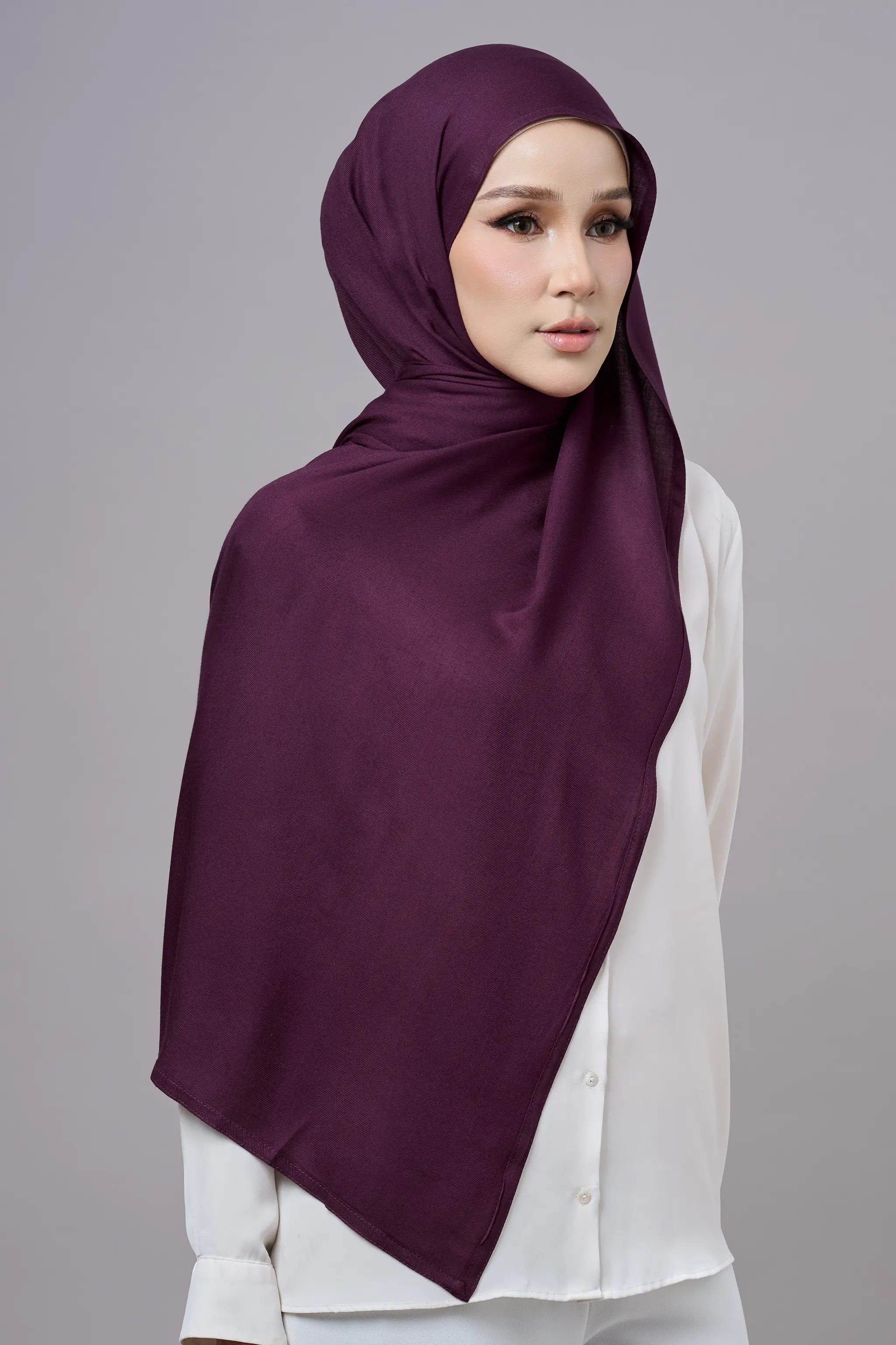Baesic Modal Shawl in Tyrian Purple