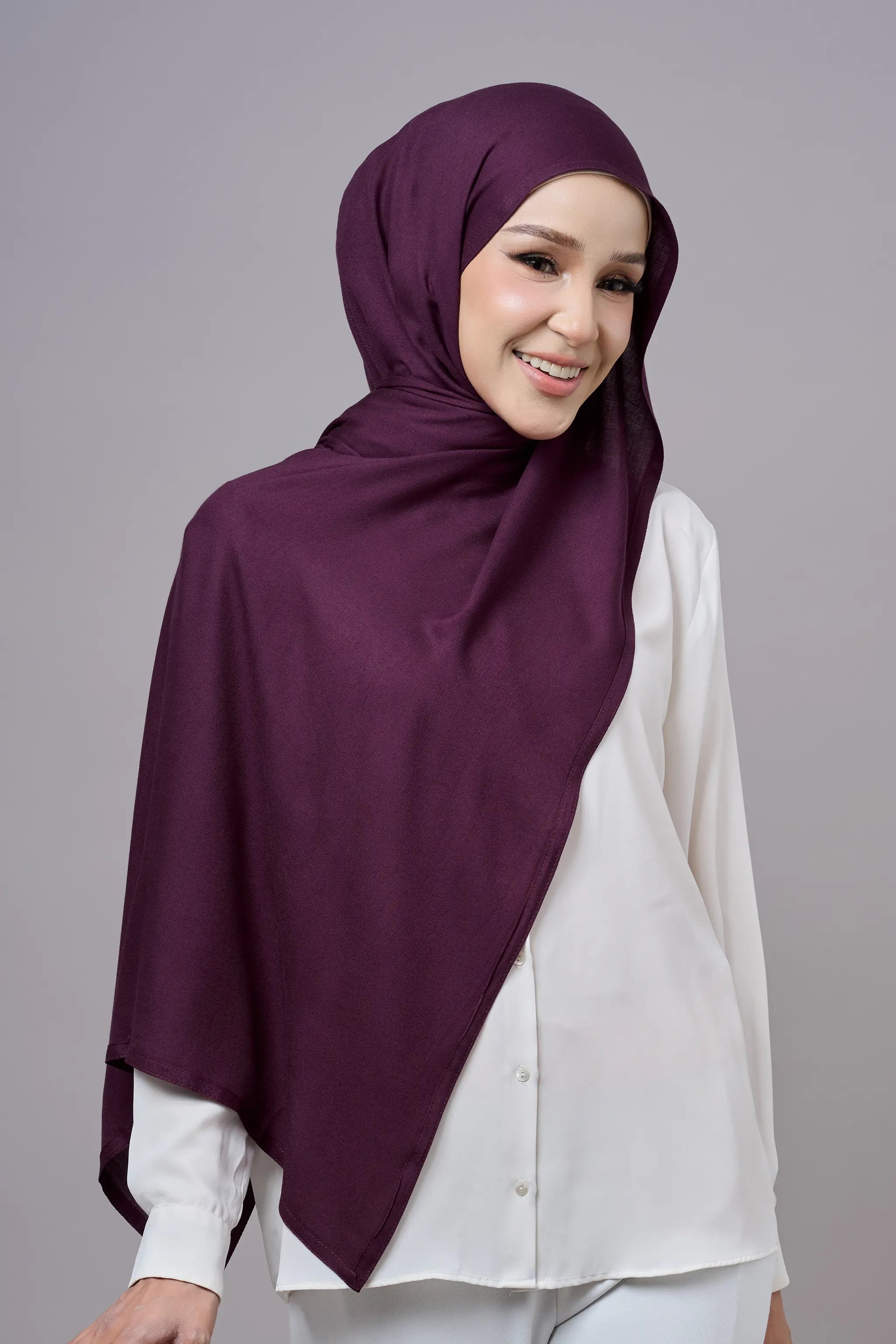 Baesic Modal Shawl in Tyrian Purple