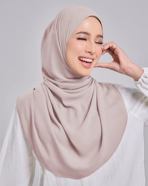 Baesic Premium Chiffon Shawl in Apricot Pink