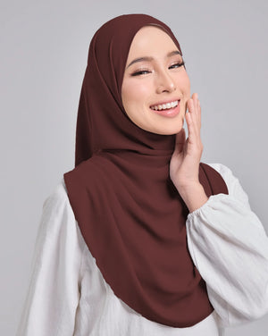 Baesic Premium Chiffon Shawl in Auburn