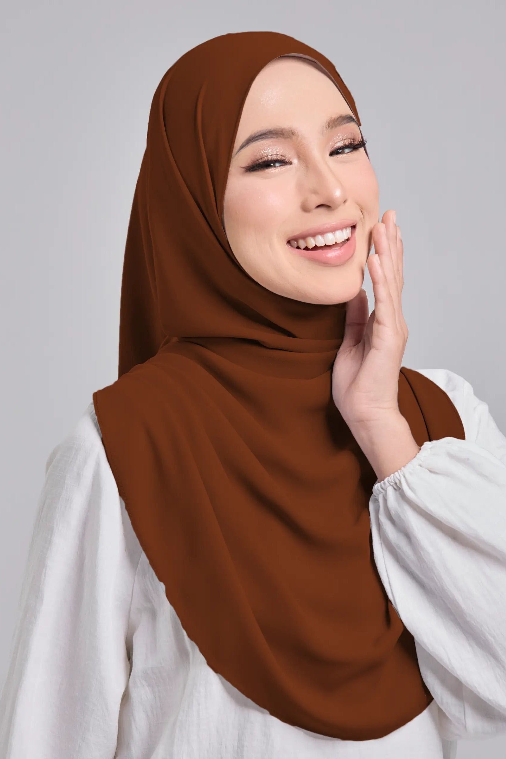 Baesic Premium Chiffon Shawl in Autumn