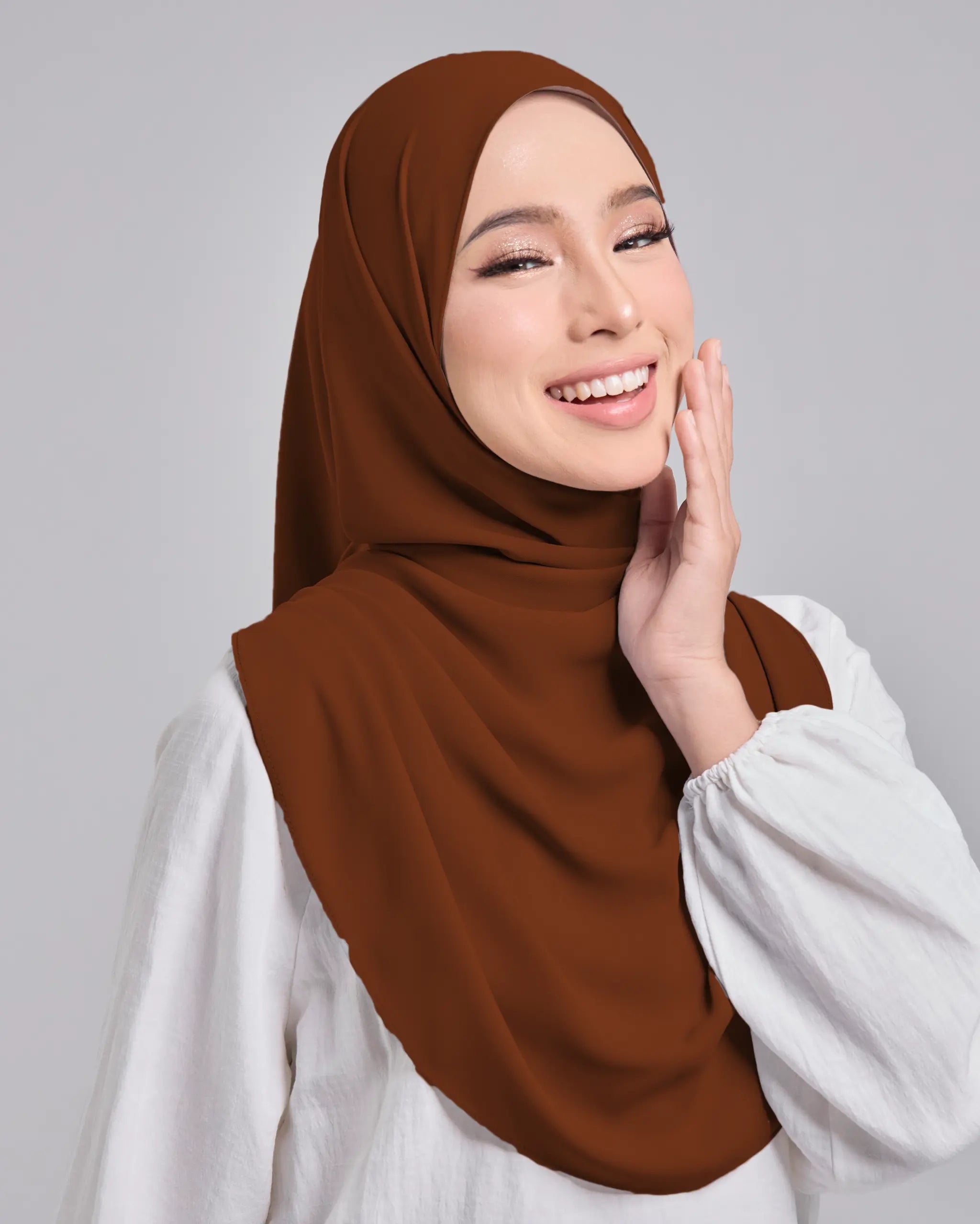 Baesic Premium Chiffon Shawl in Autumn