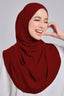 Baesic Premium Chiffon Shawl in Deep Red