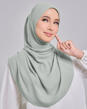 Baesic Premium Chiffon Shawl in Sorbet Mint