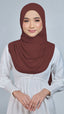 Baesic Premium Chiffon Shawl in Auburn