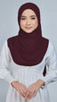 Baesic Premium Chiffon Shawl in Burgundy