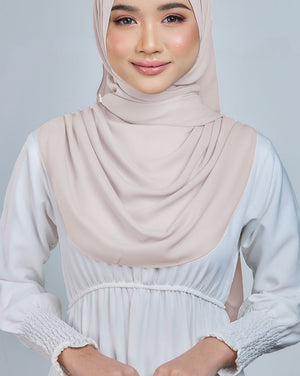 Baesic Premium Chiffon Shawl in Oyster