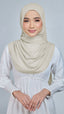 Baesic Premium Chiffon Shawl in Pale Moon