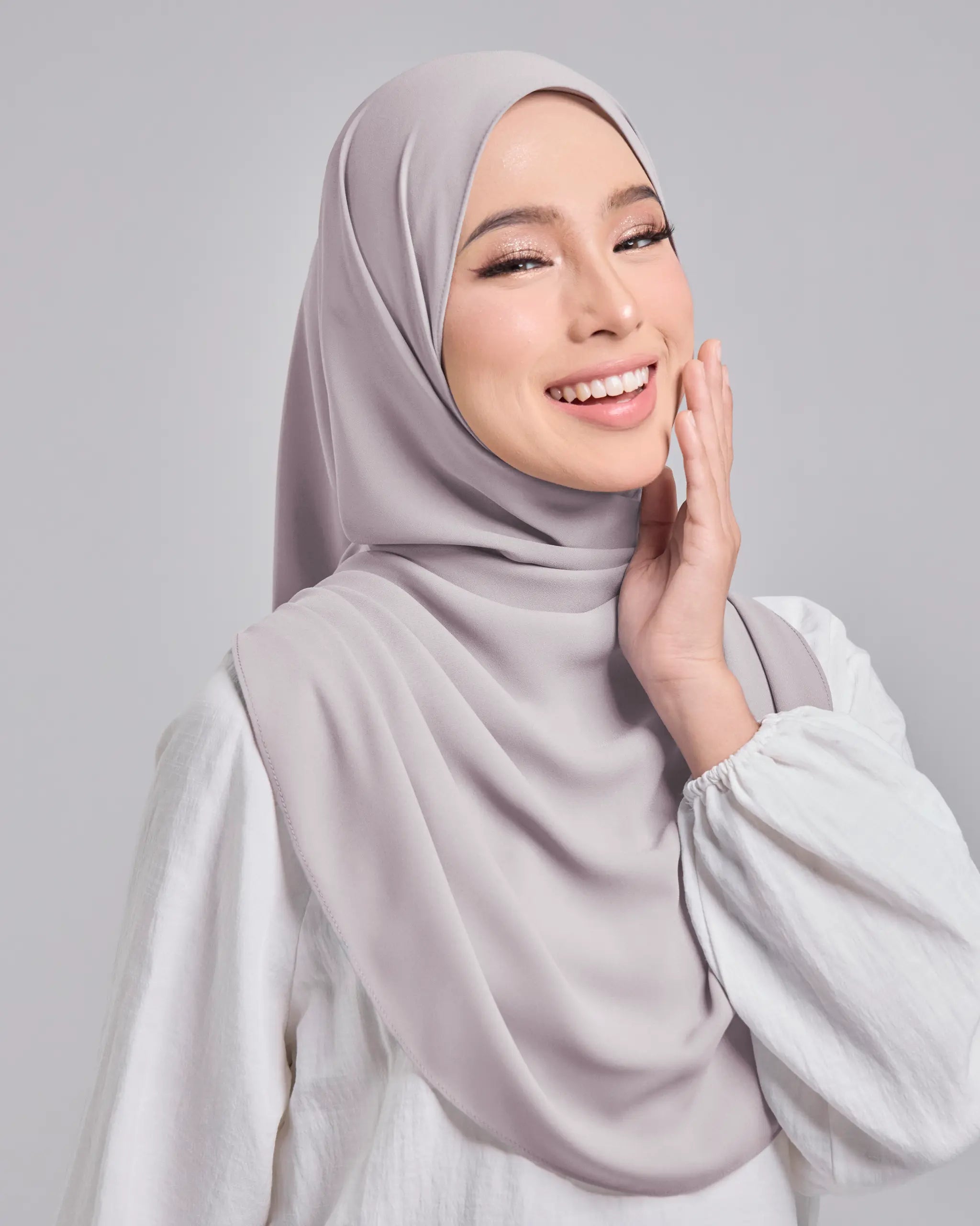 Baesic Premium Chiffon Shawl in Primrose Pink