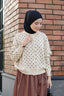 Cassie Polka Cardigan in Cream
