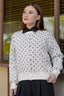 Cassie Polka Cardigan in Off White