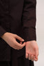 Signature Cotton Poplin Shirt with Mandarin Collar in Cacao