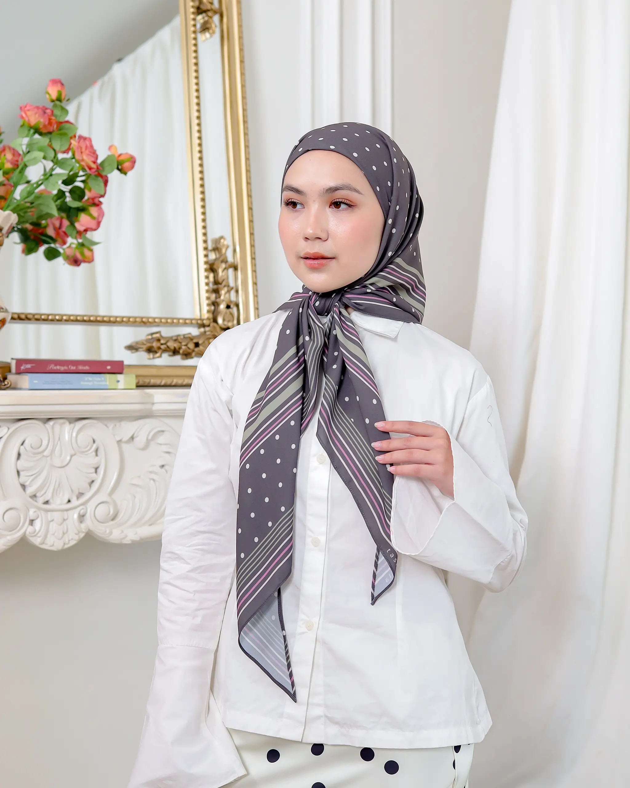 The Polka Code - Agenda | Printed Chiffon Tri-Ezy