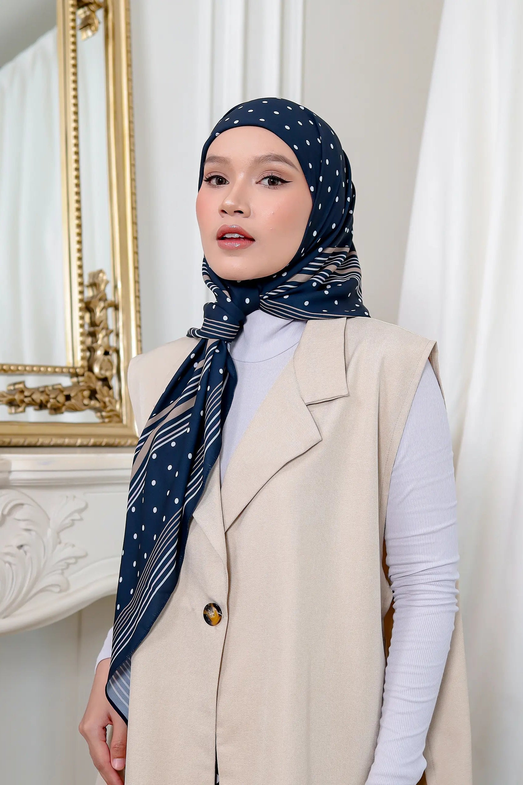 The Polka Code - Cipher | Printed Chiffon Tri-Ezy