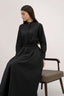 Signature Cotton Poplin Flow Skirt in Black