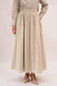 Signature Cotton Poplin Flow Skirt in Linen