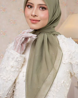 Sofia Bawal Swarovski in Olive Safari