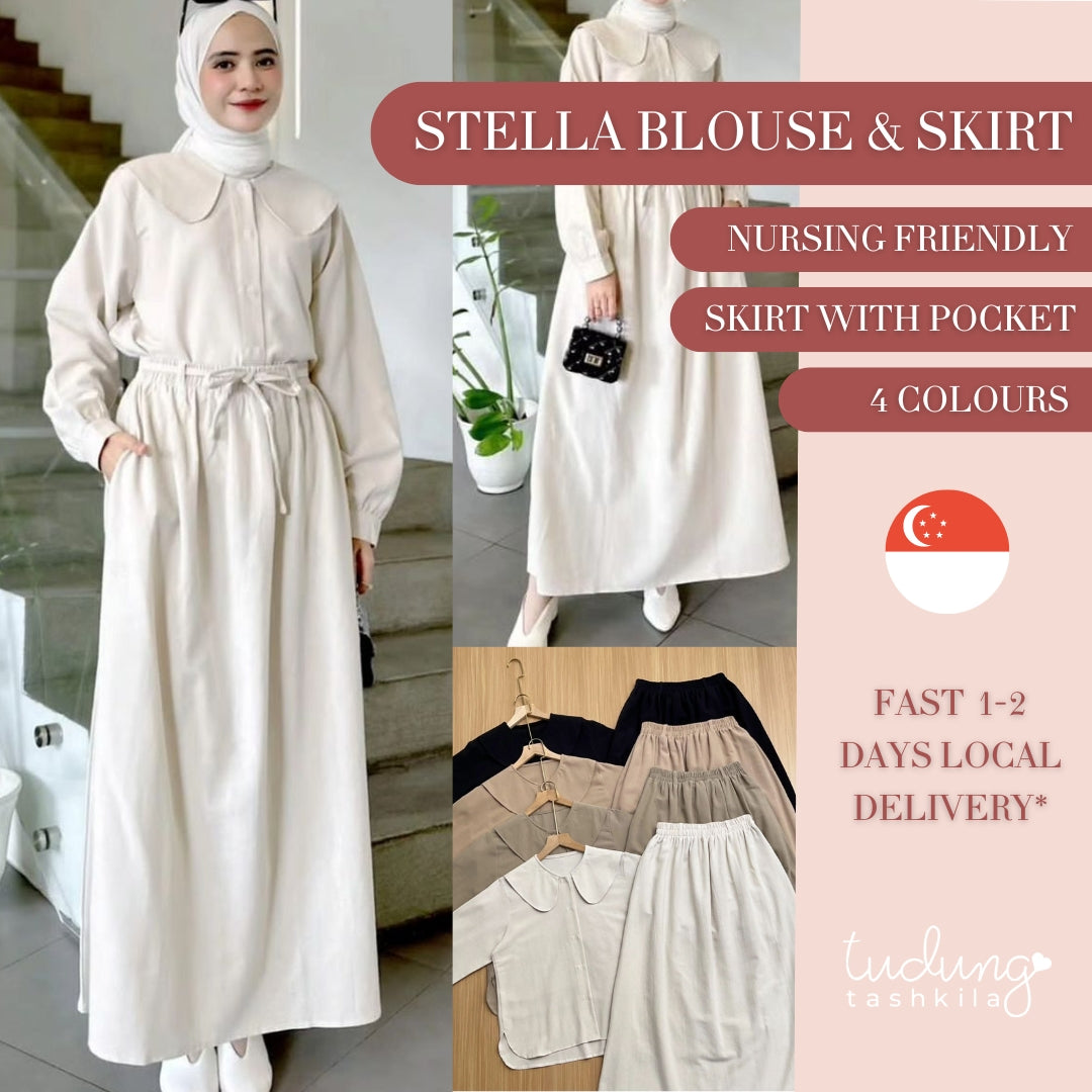 Stella Blouse & Skirt Set