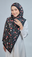 Wonderland in Black - WonderRaya Satin Shawl